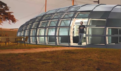 canuhome, can&uuml;home, architettura sostenibile, architettura sostenibile can&uuml;home, Can&uuml;home, materiali sostenibili, Buckminster Fuller, canuhome prefabbricato, canuhomes 
