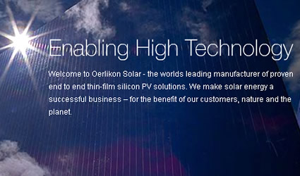 film solare, film solare sottile, oerlikon solar, oerlikon solar film solare, film solare oerlikon solar, tecnologia solare, energia solare film solare sottile, film fotovoltaico sottile, film sottile
