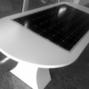 tavolo fotovoltaico, tavoli fotovoltaici, melis design, tavolo pannello fotovoltaico, fotovoltaico integrato