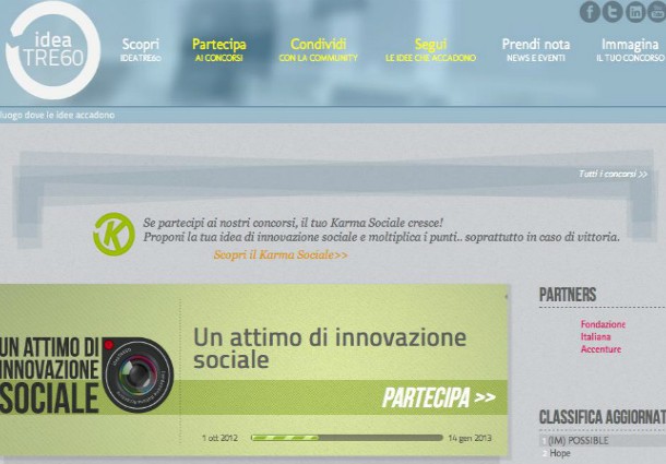 concorso un attimo di innovazione sociale