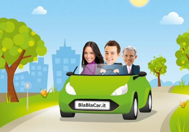 ride sharing car sharing risparmio vacanze blablacar