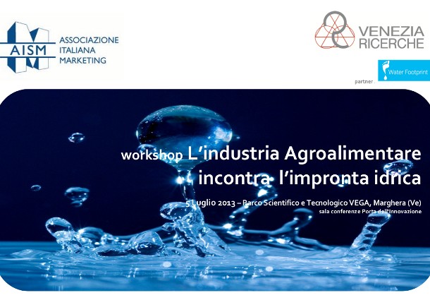 workshop agroalimentare idrica