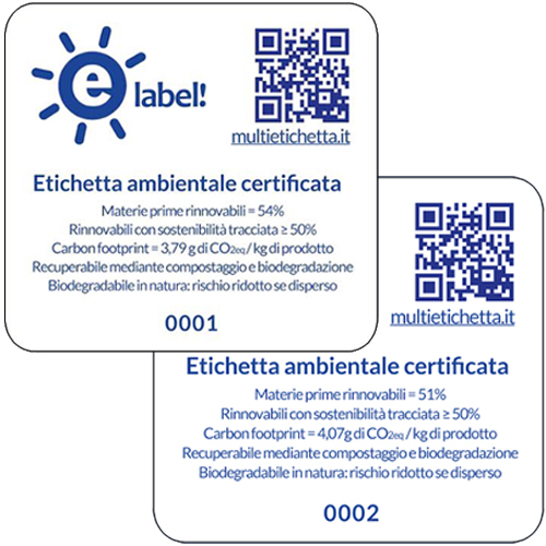 Novamont e la certificazione eLabel! per le prestazioni ambientali delle bioplastiche