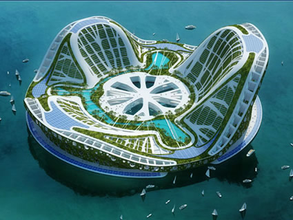 vincent callebaut, lilypad, Lilypad, Vincent Callebaut, architettura sostenibile lilypad, architettura sostenibile, ecotectural, ecopolis, ecopolis callebaut,